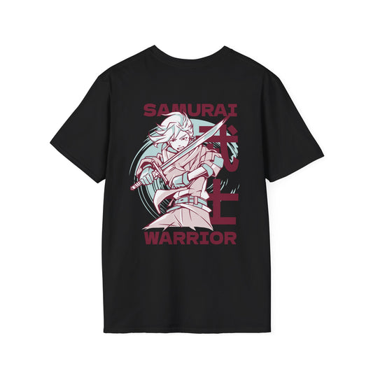 Samurai Warrior - Anime World - Unisex T-Shirt - Back Print-0