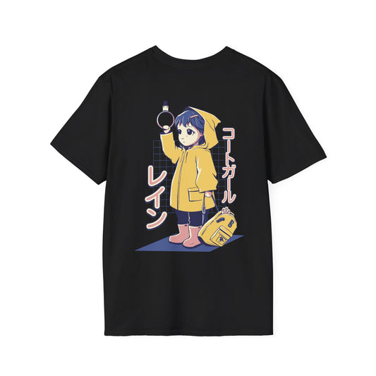 Anime Girl Bus - Anime World - Unisex T-Shirt - Back Print-0