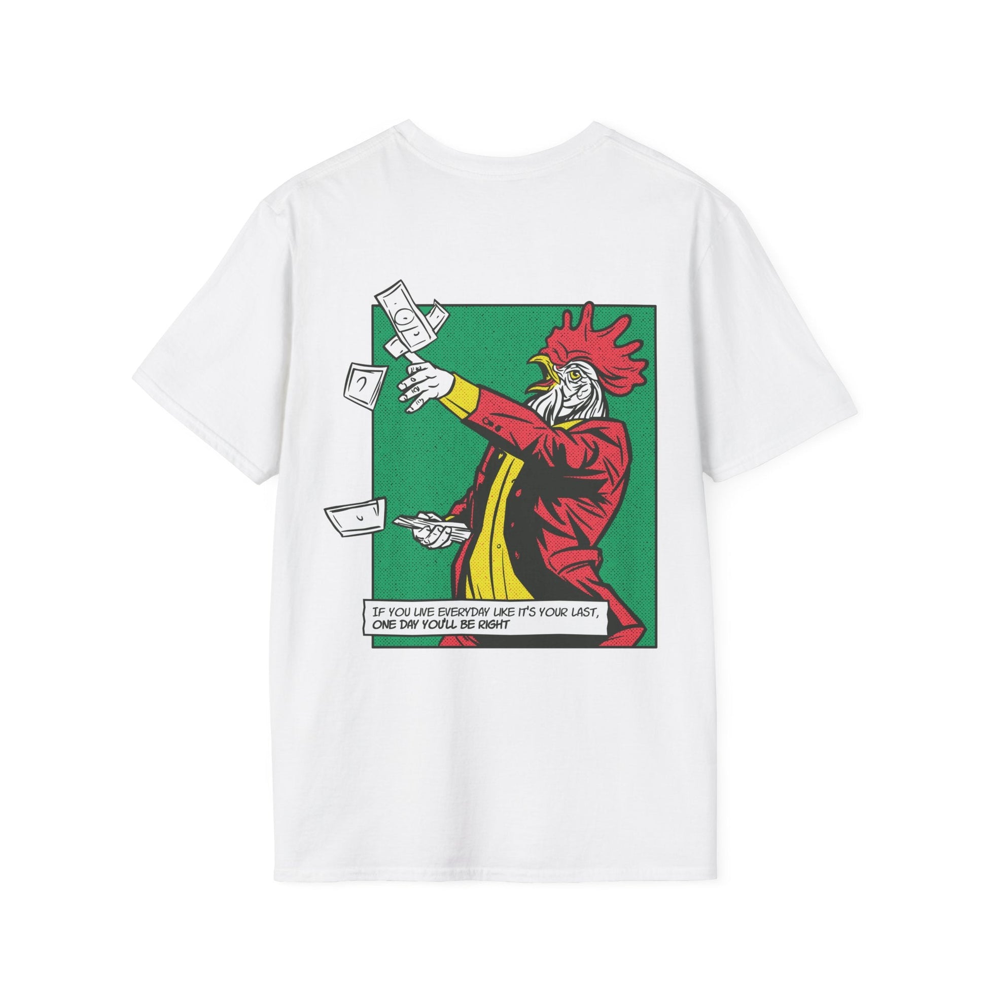 Rooster - Comic Mafia - Unisex T-Shirt - Back Print-7