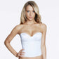 Hidden Underwire Longline Bridal Bra Dominique Ariel White-2