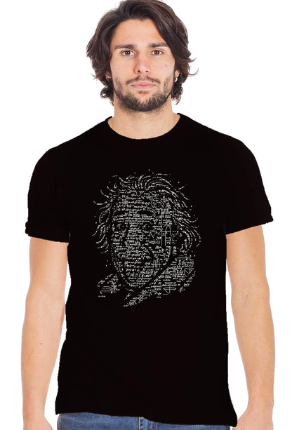 Albert Einstein Original Genius Matematico 2075-9 t-shirt Urban Slub Men Uomo 100% Cotone Fiammato BS STREET STYLE