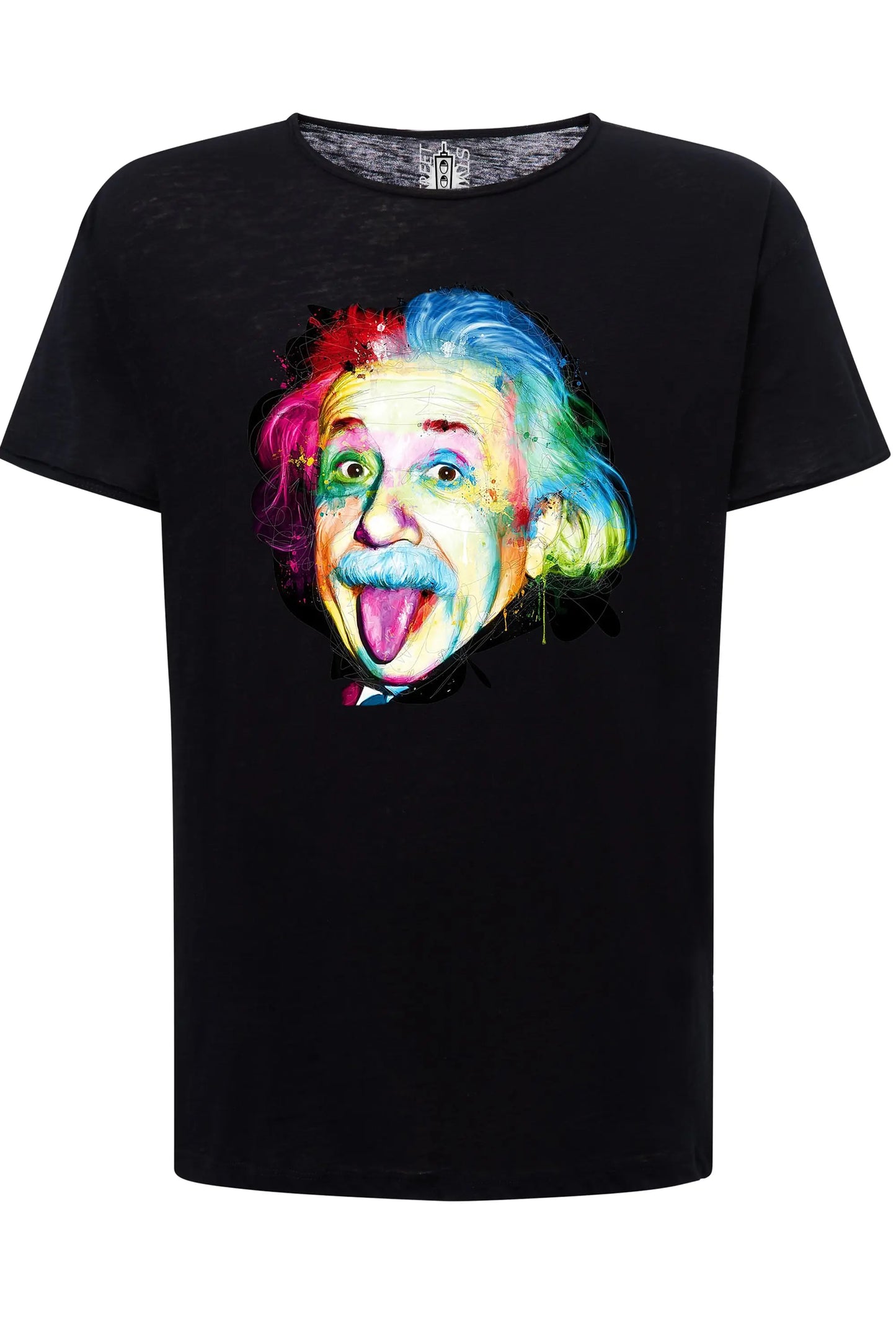 Albert Einstein The Legend Stilizzato Color Fisico 18-20-72 T-shirt Urban Slub Men Uomo 100% Cotone Fiammato JK STREET STYLE