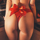 Big Bow Satin Thong Panty Anais Kitty-0