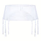 Bridal Sheer Mesh Embroidered Garter Belt Roza Anuk White-4