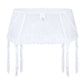 Bridal Sheer Mesh Embroidered Garter Belt Roza Anuk White-3