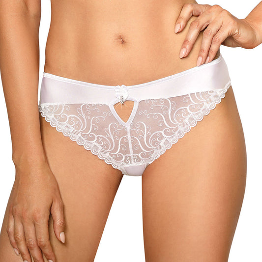 Bridal Soft Sheer Lace Bikini Panty Anuk White-0