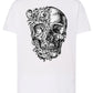 Artskull Floreal Skull Zombi Tattoo 9016 T-shirt Urban Men Uomo 100% Cotone Pettinato JK STREET STYLE