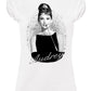 Audrey Hepburn Attrice Cinema Soggetto Attrice Cinema 18-5 Moda Urban Slub Lady Donna 100% Cotone Fiammato BS STREET STYLE