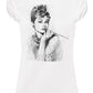 Audrey Hepburn Stilizzato The legend Attrice Cinema Soggetto 18-29 Moda Urban Slub Lady Donna 100% Cotone Fiammato BS STREET STYLE