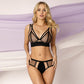Sheer Mesh Demi Cup Bra Enrica-1