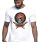 Baseball Skull Motor Tattoo 9052 T-shirt Urban Men Uomo 100% Cotone Pettinato JK STREET STYLE