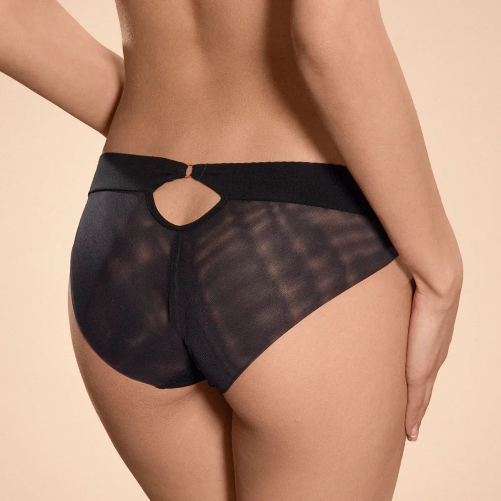 Sheer Mesh Peek A Boo Bikini Panty Ajour Folies Bergere - STREET STYLE