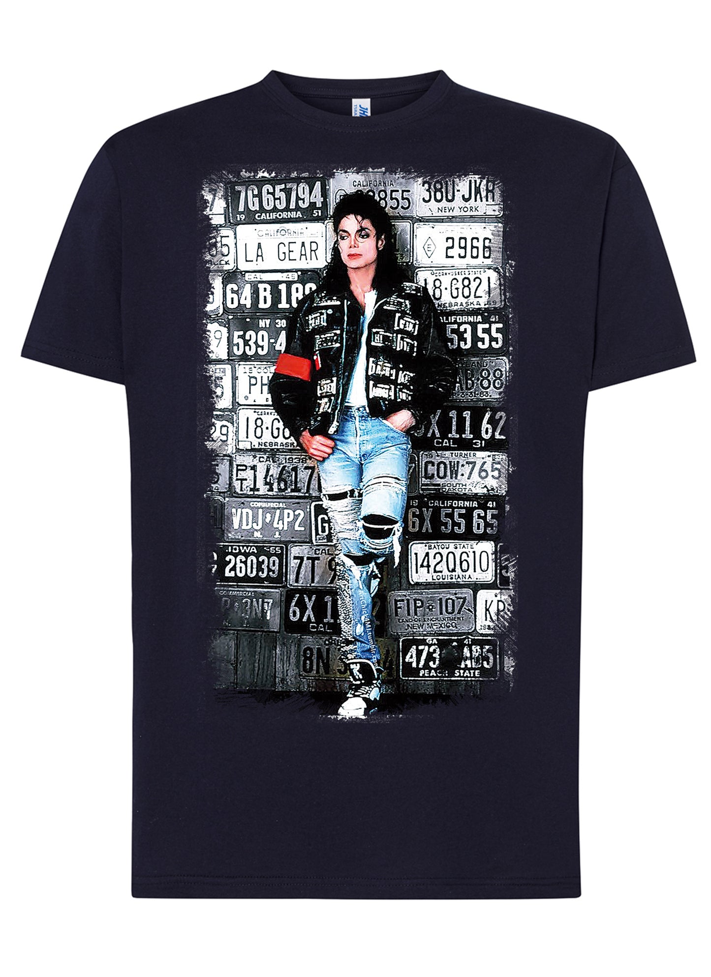 The Legend Michael Jackson Cantante Soggetto 18-20-49-2 T-shirt Urban Men Uomo 100% Cotone Pettinato JK