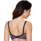Semi Sheer Half Padded Bra Gorteks Scarlet Navy Blue-1