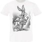 Bugs Mangia Carota Fumetti Cartoons 2075-3-6 T-Shirt Urban Men Uomo 100% Cotone Fiammato BS STREET STYLE