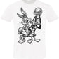 Bugs e Daffy Sport Fumetti Cartoons 2075-3-5 T-Shirt Urban Men Uomo 100% Cotone Fiammato BS STREET STYLE