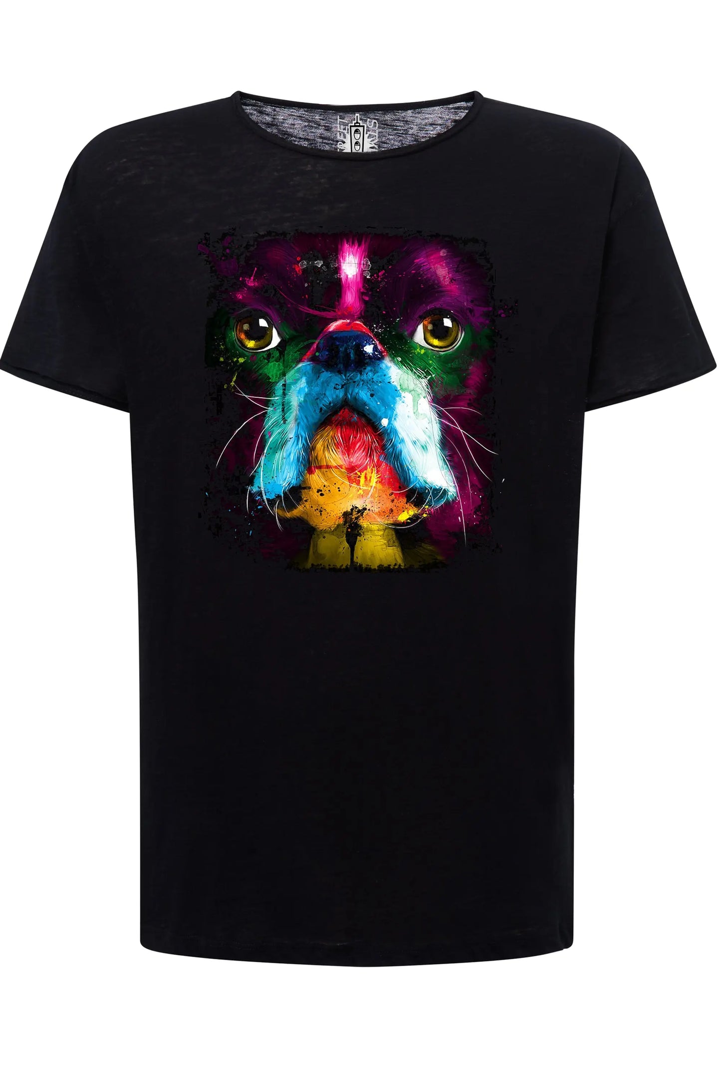 Bully Dog Color Stilizzato 18-20-31 T-shirt Urban Slub Men Uomo 100% Cotone Fiammato JK STREET STYLE