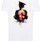 Censored Color Artistico Stilizzato 18-20-44 T-shirt Urban Slub Men Uomo 100% Cotone Fiammato JK STREET STYLE