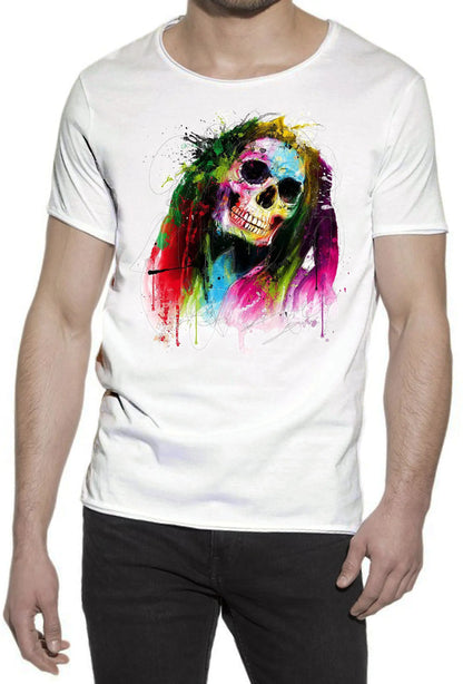 Dead or Alive Color Artistico Stilizzato 18-20-63 T-shirt Urban Slub Men Uomo 100% Cotone Fiammato JK STREET STYLE