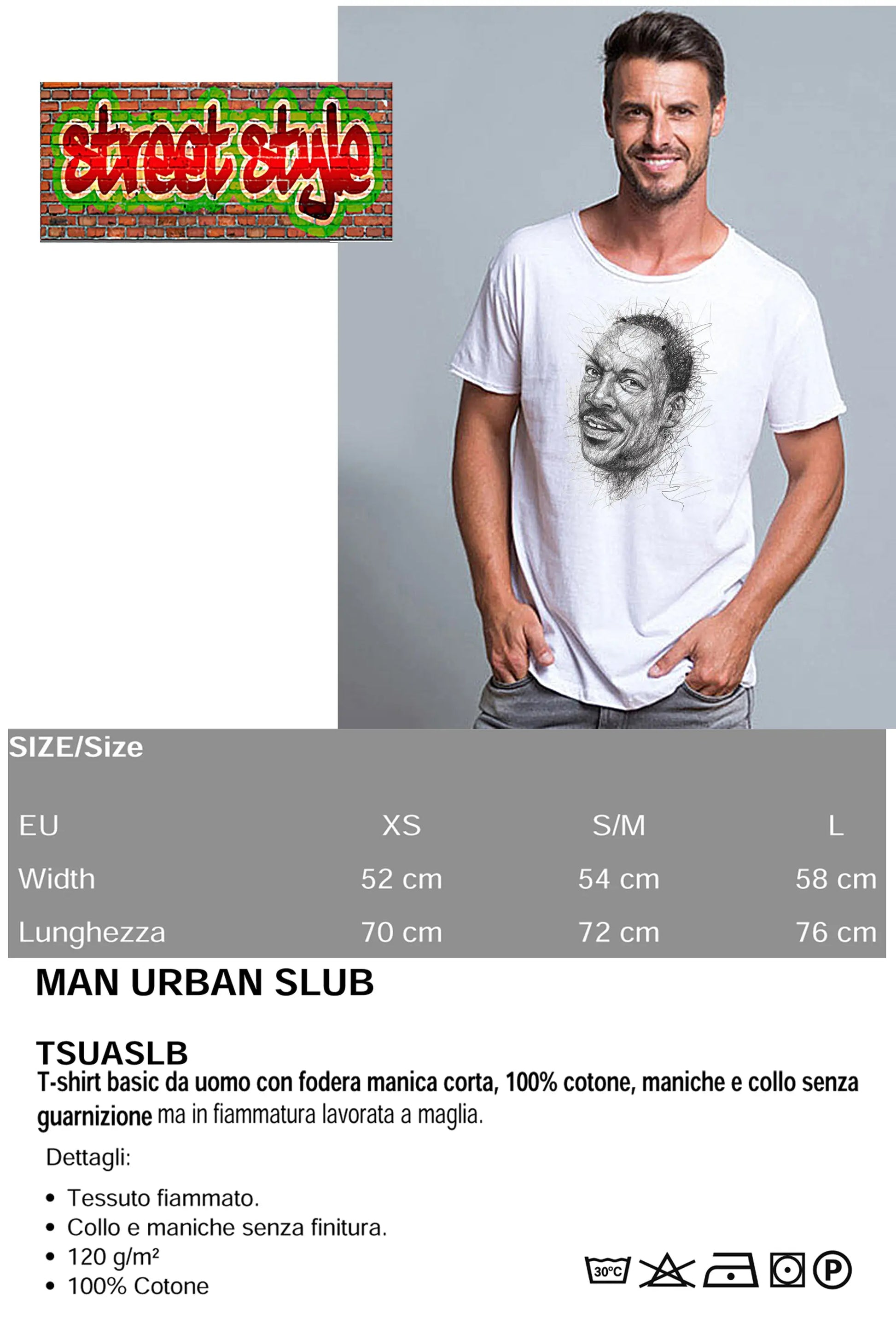 Eddie Murphy The Legend Stilizzato Soggetto Attore 18-37 T-shirt Urban Slub Men Uomo 100% Cotone Fiammato JK STREET STYLE