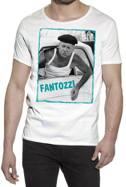 Fantozzi The Legend Cinema Attore Comico Soggetto 18-96 T-shirt Urban Slub Men Uomo 100% Cotone Fiammato BS STREET STYLE