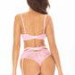 Floral Lace Thong Panty Axami Allure Pink-3