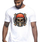 Football Skull Motor Tattoo 9041 T-shirt Urban Men Uomo 100% Cotone Pettinato JK STREET STYLE