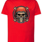 Football Skull Motor Tattoo 9041 T-shirt Urban Men Uomo 100% Cotone Pettinato JK STREET STYLE