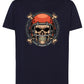 Football Skull Motor Tattoo 9041 T-shirt Urban Men Uomo 100% Cotone Pettinato JK STREET STYLE