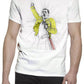 Freddy Mercury Color Artistico Stilizzato 18-58 T-shirt Urban Slub Men Uomo 100% Cotone Fiammato JK STREET STYLE