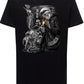 Freedom Tattoo Skull 9050-16 T-shirt Urban Slub Men Uomo 100% Cotone Fiammato JK STREET STYLE