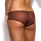 Sheer See Through Shorts Panty Gossard Glossies Brown-1