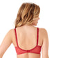 Gossard Glossies Lace Rasberry Blush Sheer Molded Bra-1
