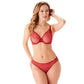 Gossard Glossies Lace Rasberry Blush Sheer Molded Bra-2