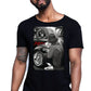 Gonzales  Peblections Tattoo Skull 9050-8 T-shirt Urban Slub Men Uomo 100% Cotone Fiammato JK STREET STYLE