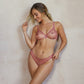 Gossard Glossies Pink Leopard Print Sheer Thong Panty-4