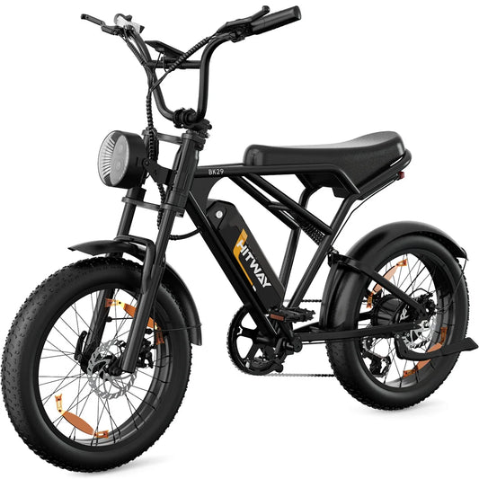 HITWAY BK29 Wholesale 48V 15Ah 250W 20"*4.0 Fat Tire Electric Mountain Bike, All-Terrain E-Bike for Off-Road Riding, CE-0