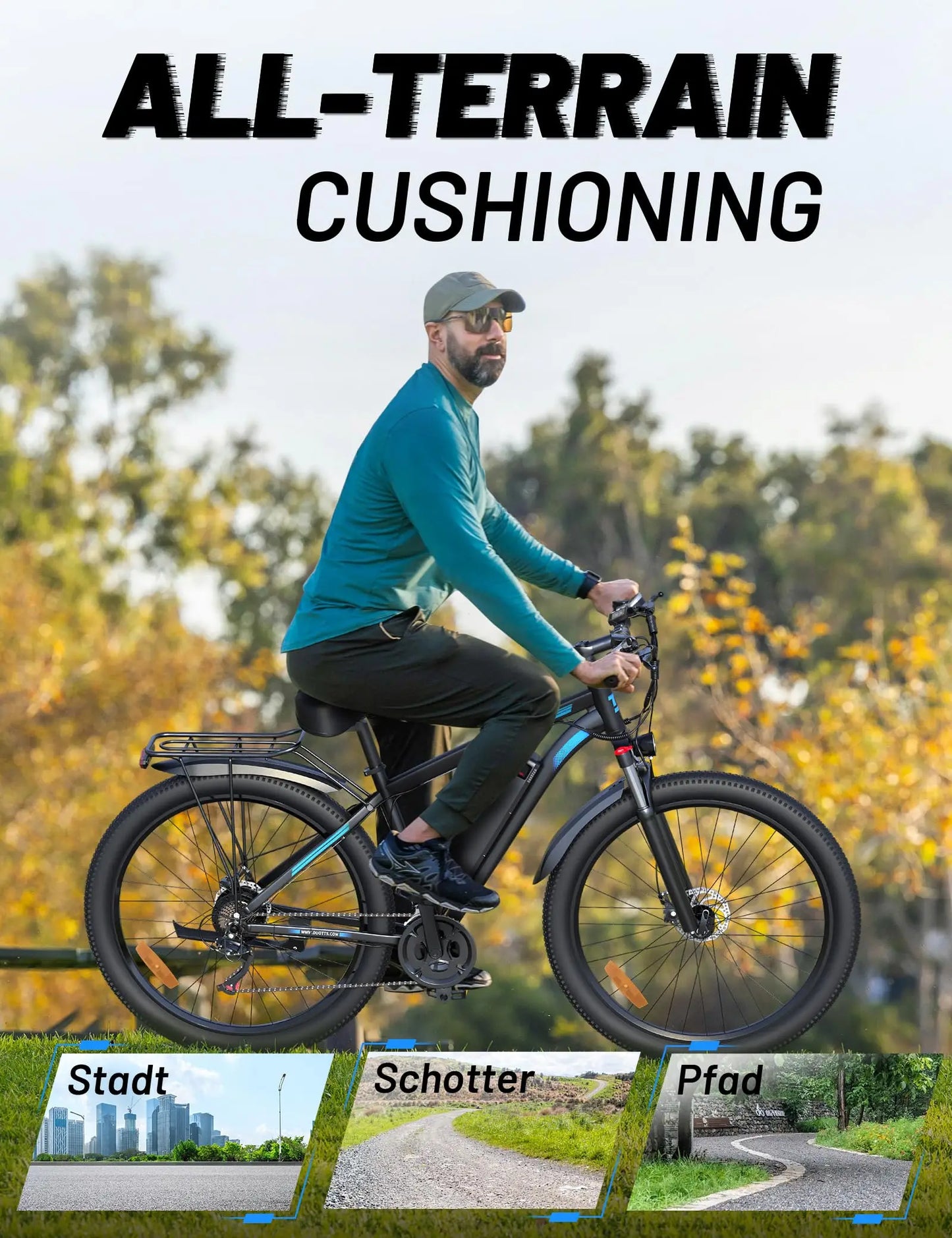 EU UK Warehouse DUOTTS C29 48V 15Ah Electric Bicycle 29 Inch Road Tire Mountain Electric Bike Dropshipping-3