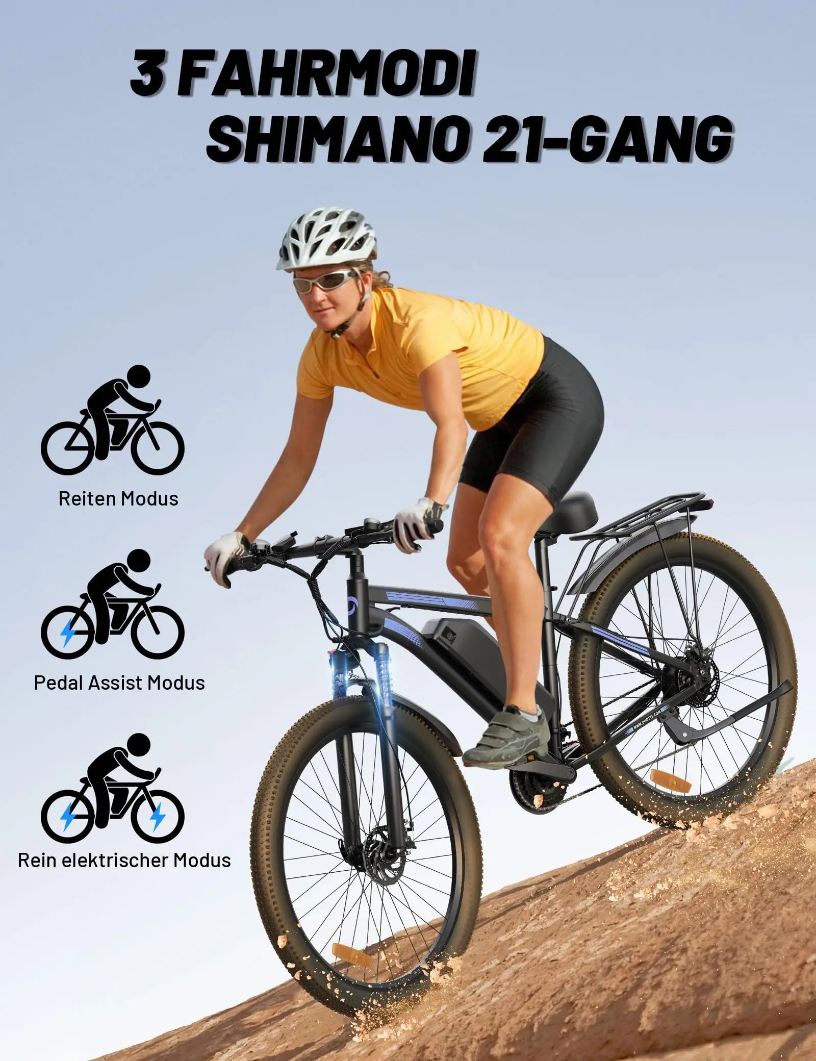 EU UK Warehouse DUOTTS C29 48V 15Ah Electric Bicycle 29 Inch Road Tire Mountain Electric Bike Dropshipping-4