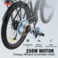 350w HITWAY BK18 27.5'' Aluminum Alloy Frame and 7 Speed Gears Electric Road Bike with for City Riding, CE Certified-2