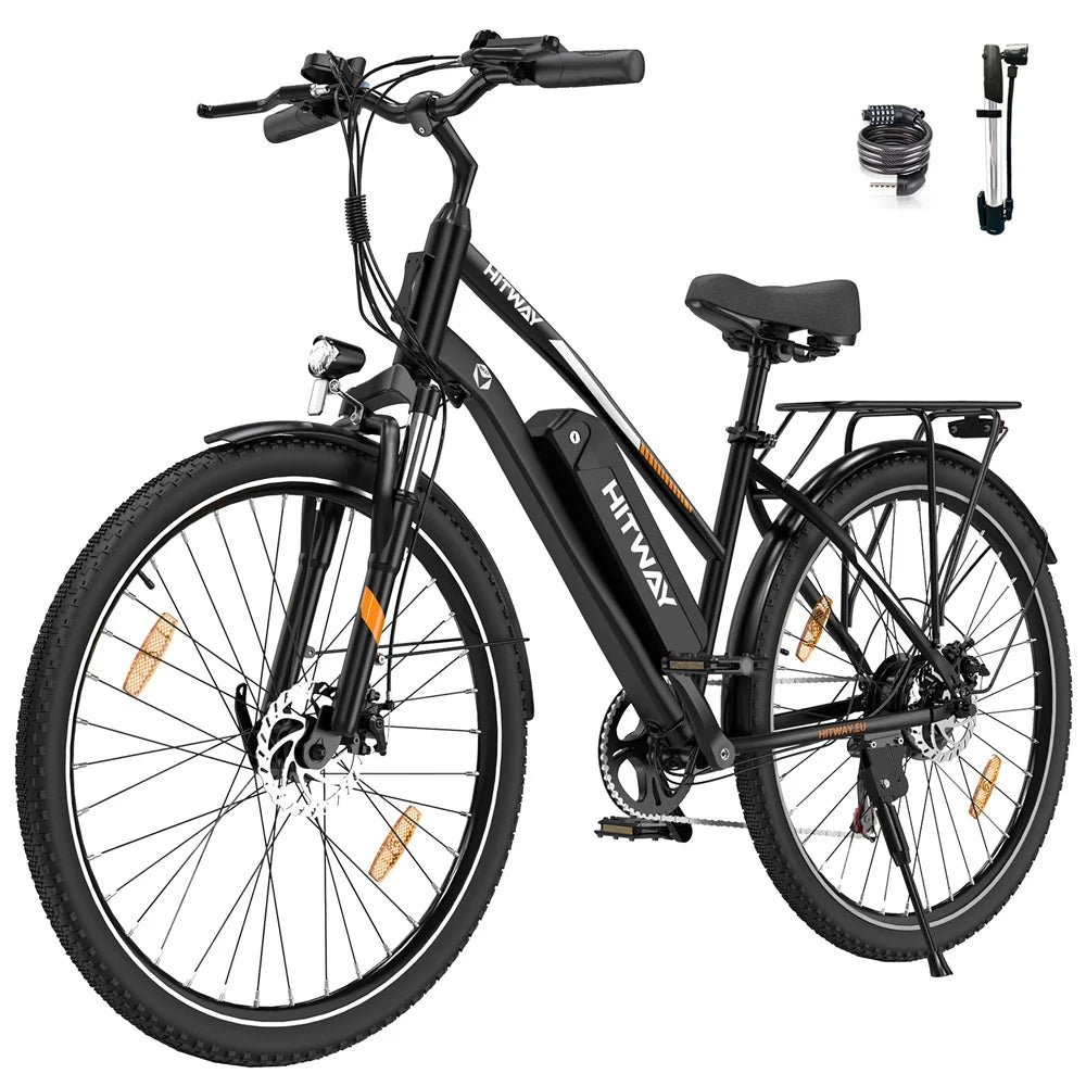 UK EU Warehouse HITWAY BK27S 7-Speed Electric City Bike CE Certified Wholesale 28*2 Comfortable Folding Design-6