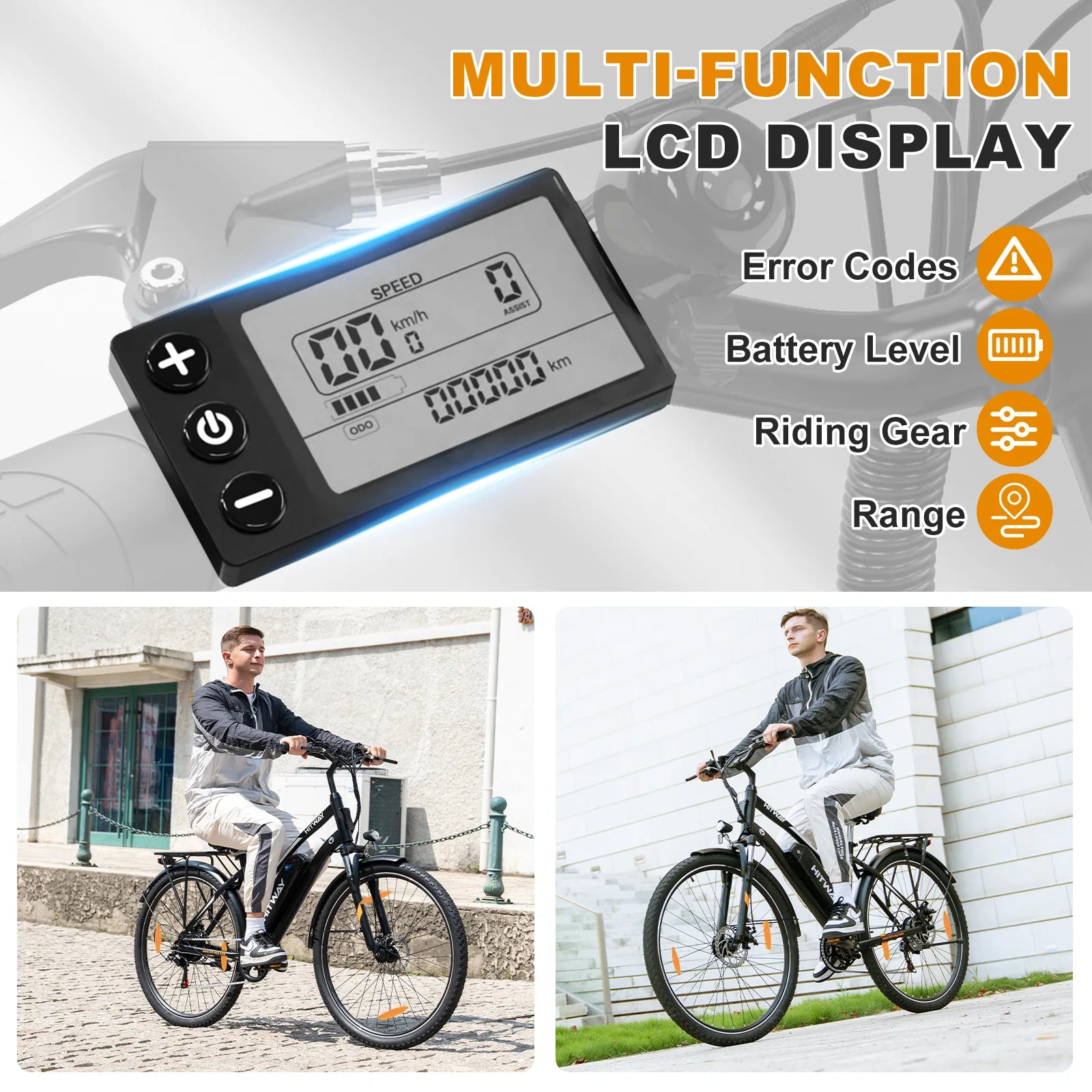 UK EU Warehouse HITWAY BK27S 7-Speed Electric City Bike CE Certified Wholesale 28*2 Comfortable Folding Design-3