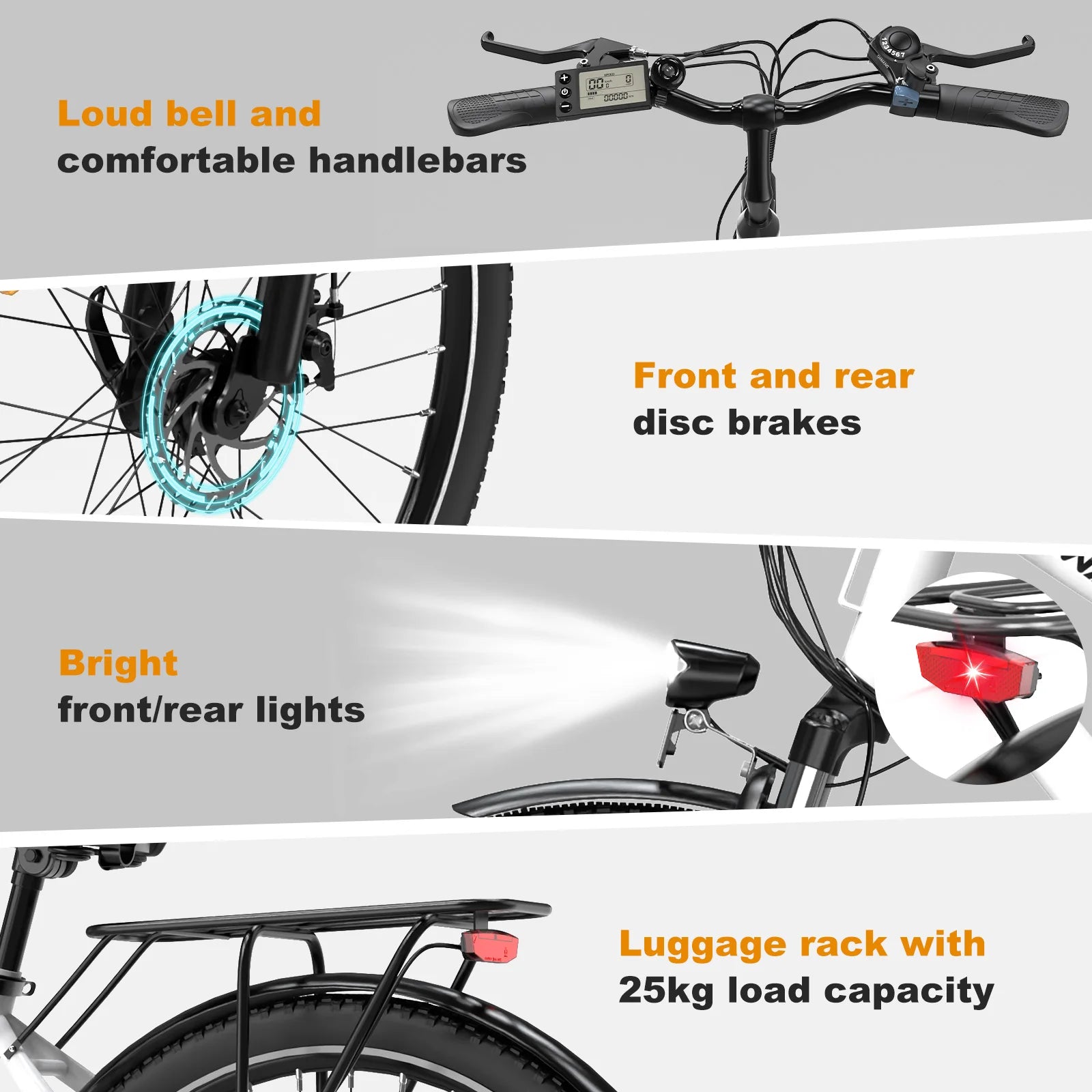 UK EU Warehouse HITWAY BK27S 7-Speed Electric City Bike CE Certified Wholesale 28*2 Comfortable Folding Design-4