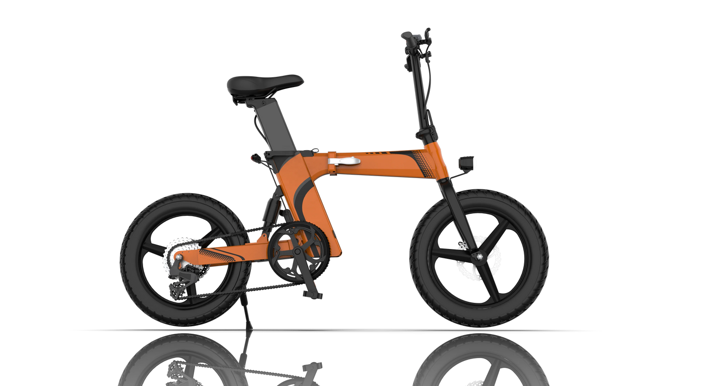 Dropshipping Free Shipping Europe Warehouse Foldable Electric Commuter Bike Bicycle Ebike 250w 20inch in Stock-3