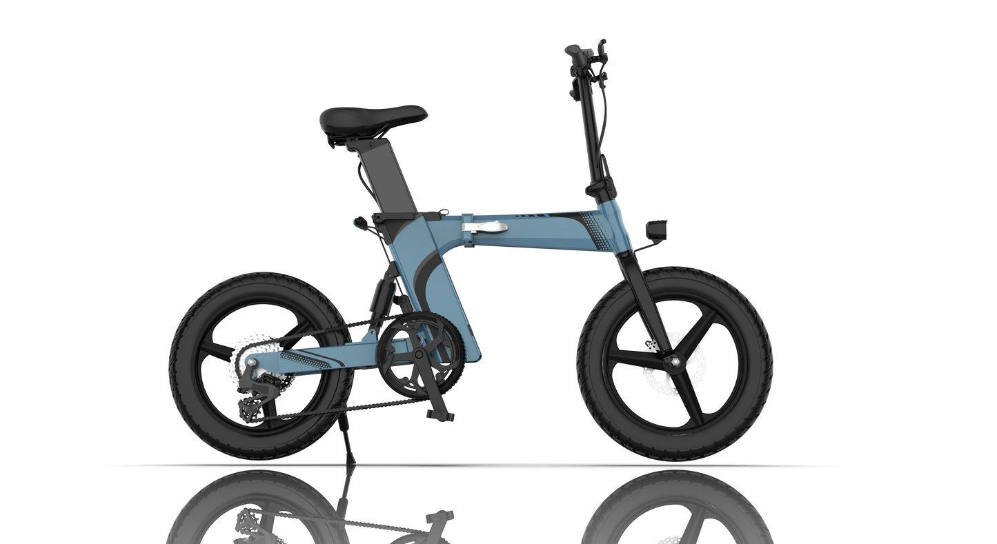 Dropshipping Free Shipping Europe Warehouse Foldable Electric Commuter Bike Bicycle Ebike 250w 20inch in Stock-6