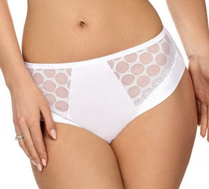 Sheer Mesh High Waist Panty Coco White-0