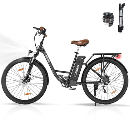 EU UK Warehouse ELEKGO EGO31 Wholesale Comfortable 28"  Commuting Electric Road Bike 7 Speed-2