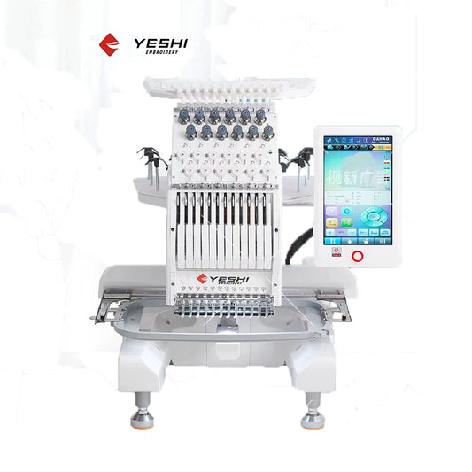 Yeshi Multi Function Mini One Head Apparel Shop Commercial Embroidery Machine 1000 RPM 40 KG Simple Operation Cheapest Price-0