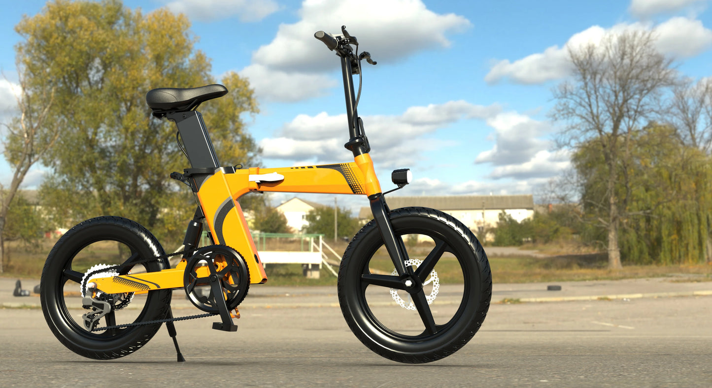 Dropshipping Free Shipping Europe Warehouse Foldable Electric Commuter Bike Bicycle Ebike 250w 20inch in Stock-5