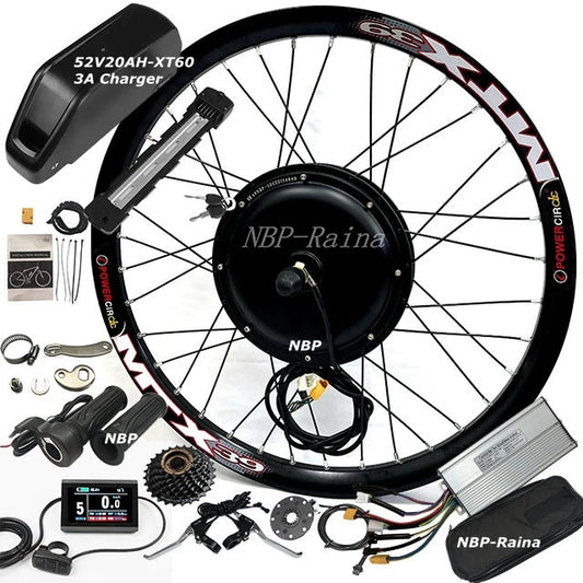 UK Stock 27.5''/29'' MTX39 Rim 48/52V2000w Electric Bike Kit Ebike Hub Motor Conversion Kits MTX39 Wheel 8H Display with 7Speed-0